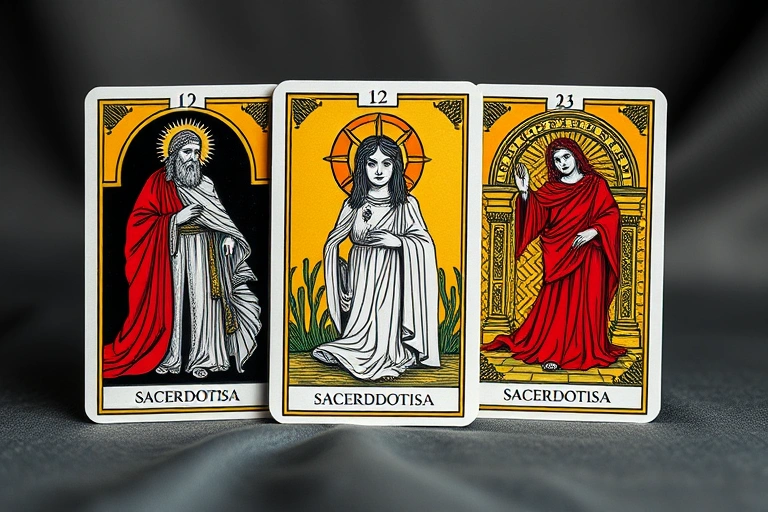 Conceitos visuais relacionados a Significado da Carta A Sacerdotisa no Tarot