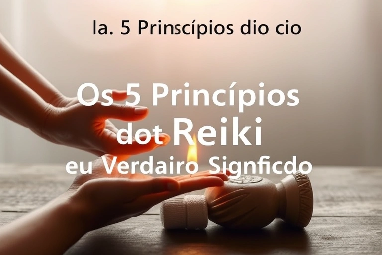 Conceitos visuais relacionados a Os 5 Princípios do Reiki e Seu Verdadeiro Significado