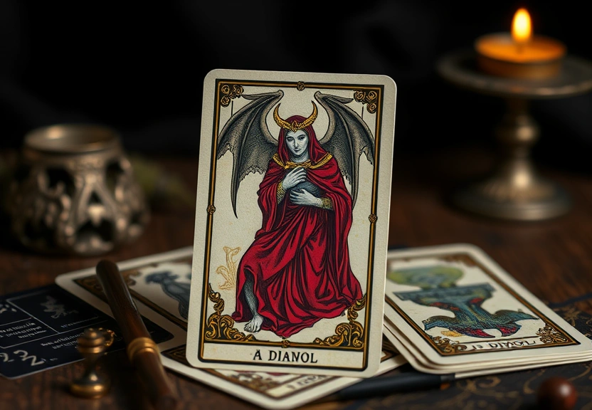 Representação visual: Carta O Diabo no Tarot: O Que Ela Realmente Quer Te Avisar